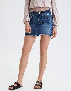 Attractive Look Stylish Mini Skirt Jeans