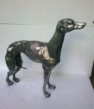 Aluminum Greyhound Dog Statue