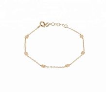 Dainty CZ Studded Chain Bracelet