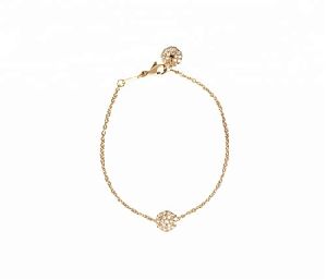 Dainty CZ Studded Round Bracelet