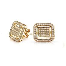 Gold Plated CZ Studded Earring
