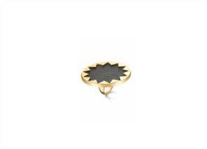 Gold Plated Leather Ring