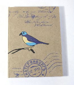 Handmade recycled lokta paper hard cover notebook
