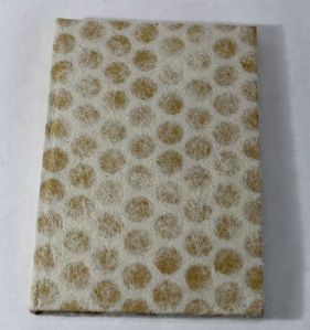 Recycled handmade cotton paper cream color notebook