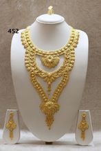 Long Gold Plated Bridal Necklace