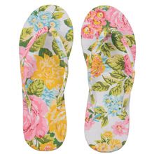 multi color floral printed beach slipper