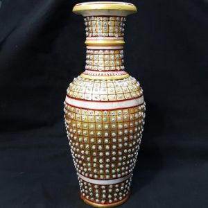 Indian Handicraft Painted Flower Pot Vase