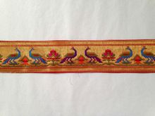 PAITHANI PARROT BORDER FOR SUIT AND SLEEVE