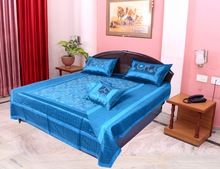 Jaipur Embroidery Silk Bed Cover