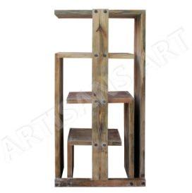 SOLID MANGO WOOD DISPLAY RACK