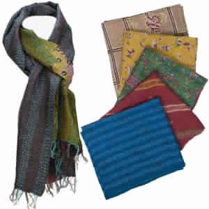 handmade Silk Sari Stole