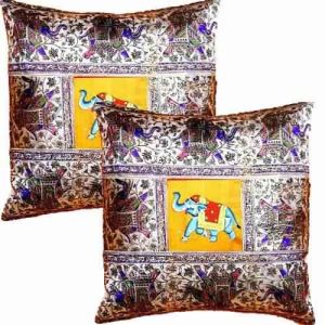 Printed Silk Cushion Covers