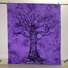 Tree Of Life Twin Tapestry Indian Wall Hanging Cotton Bedspread