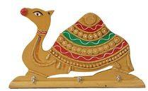 Camel Handmade Painted Key Ring Holder