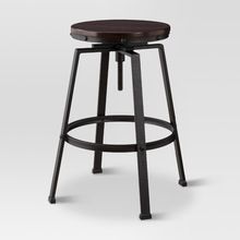 Industrial Adjustable Swivel Barstool