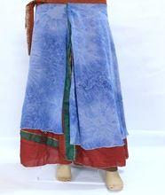 reversible wrap skirt long women dress indian vintage sari wrap skirts