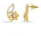 Oatstar Glow Diamond Gold Earring