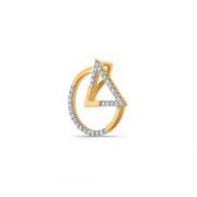 Prime Circle Trio Diamond Gold Pendant