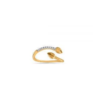 Toads Glam Diamond Gold Ring