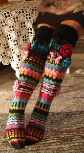 Hand Knitted Woolen Socks