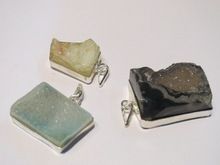 Druzy Raw Stone pendant