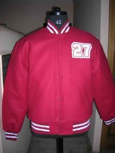 Cardinal Full Wool Varsity Jacket