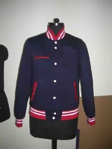Fleece Light weight Navy Blue Varsity Jacket