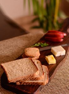 Cheese and Bread Board Sliced From Wooden Log