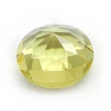 Natural Beer Quartz 10mm Round Checker Cut