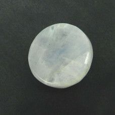 Round Checker Rose Cut 16mm Natural Rainbow Moonstone