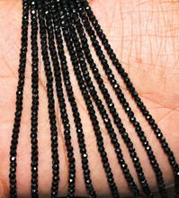 Natural Black Spinel Gemstone Strand Bead