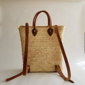 Handmade Straw Backpack woven