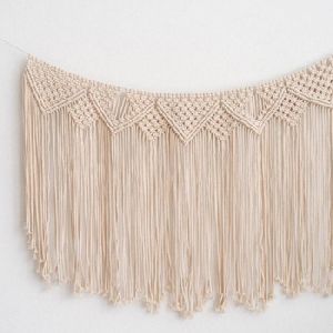 Macrame curtain