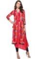 Party Wear A-Line Geometric Print Rayon Kurti