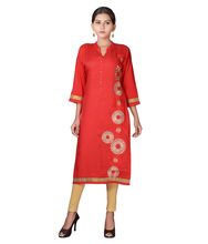 designer girl cotton silk long kurti