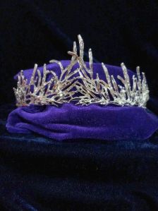 1503616 Tip Top Fashions Silver Plated Stone Crown