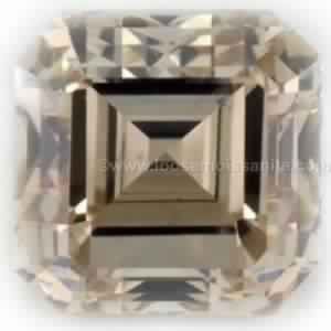 asscher cut loose moissanite for engagement ring