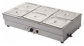 6 Pan Bain Marie Table Top