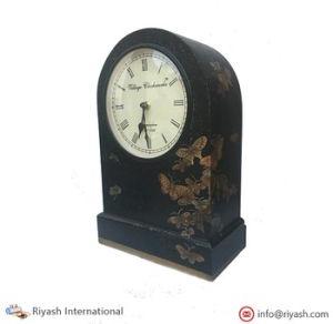 Painted Wooden Table Clock