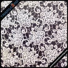 Swiss lace fabric in polyester material