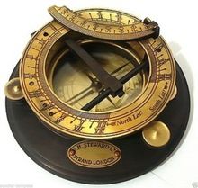 Antique Vintage Brass Gift Compass Maritime Sundial Compass