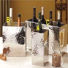 stainless steel bottle cooler champagne beer wine ice bucket ice holder