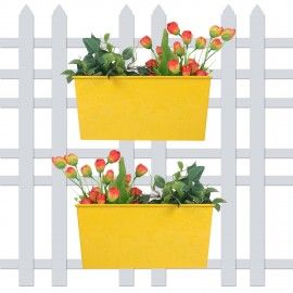 Rectangle Shape Self Embossed in Yellow