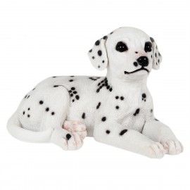 Wonderland lying Dalmation Dog Pup staute,