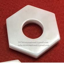 B.White Marble Hexagonal Napkin Ring