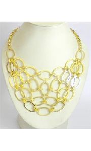 Brass Multi Strand Necklace