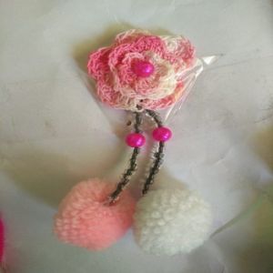 Crochet Flower Garment Trimming