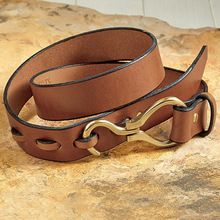 Men Leather belts Hook Buckle Brown Color Casual Style