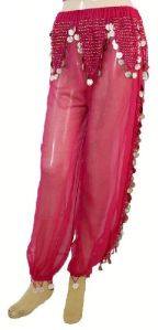 Belly Dance Harem Pants Belly Dancing Costume Hip Scarf Belt Bead Coins