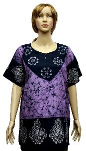 Indian Cotton Womens Batik Kurti Ladies Top